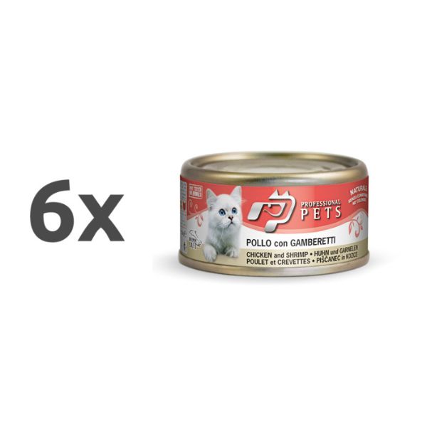 Professional Pets Naturale – piščanec in rakci - 70 g - 6 x 70 g