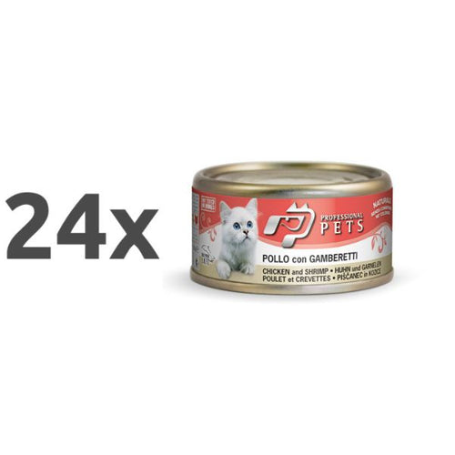Professional Pets Naturale – piščanec in rakci - 70 g - 24 x 70 g