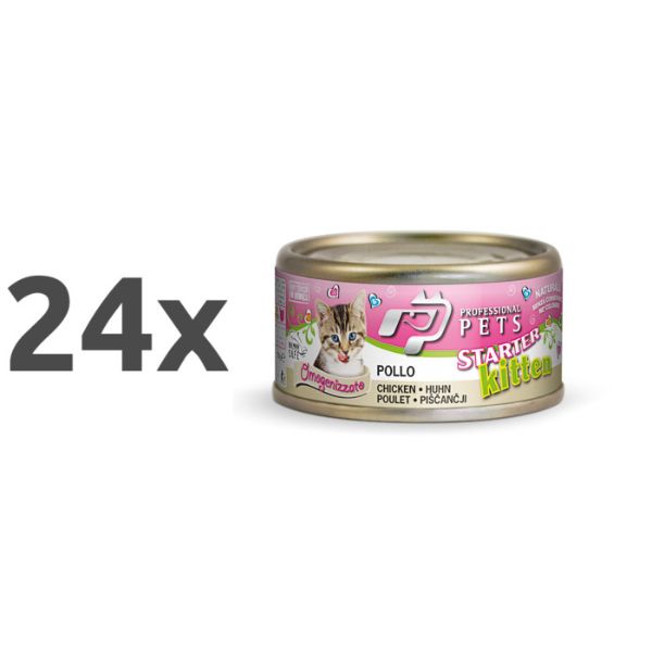 Professional Pets Naturale Kitten– piščanec – 70 g - 24 x 70 g