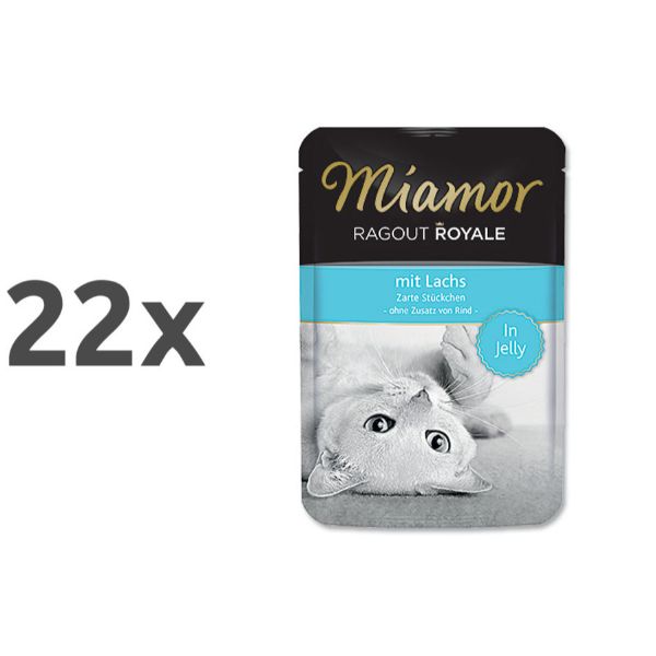 Miamor Ragu Royal - losos v želeju - 100 g - 22 x 100 g
