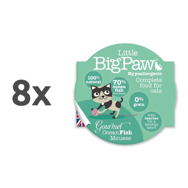 Little Big Paw alucup mousse - morske ribe - 85 g - 8 x 85 g