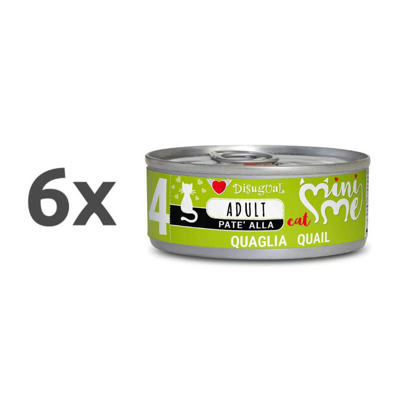 Disugual Cat Mini Me - prepelica - 85 g - 6 x 85 g