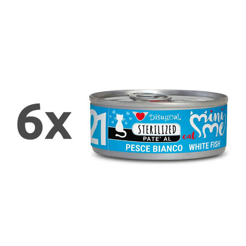 Disugual Cat Mini Me Sterilized - bela riba - 85 g - 6 x 85 g