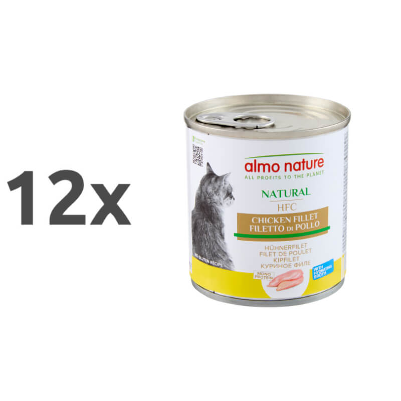 Almo Nature HFC Natural – piščančji file – 280 g - 12 x 280 g