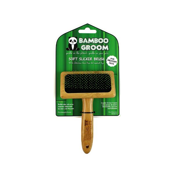 Bamboo krtača krive ige z bunkicami, M (3)