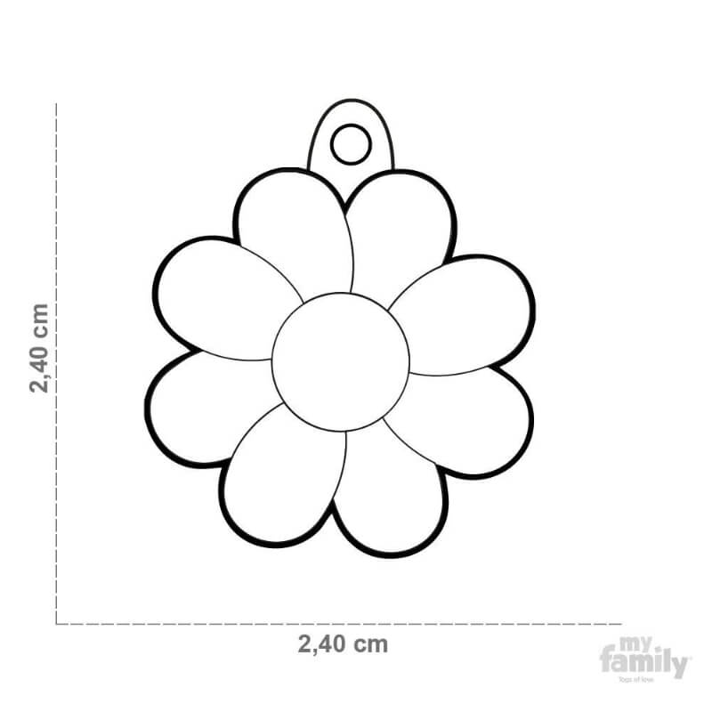 My Family identifikacijski obesek, mala marjetica - GRAVIRANJE GRATIS! (2)