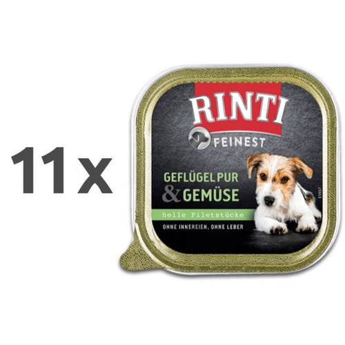Rinti Feinest alutray - perutnina in zelenjava - 150 g - 11 x 150 g