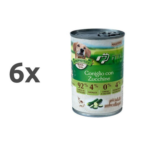 Professional Pets Mono - zajec in bučke - 6 x 400 g