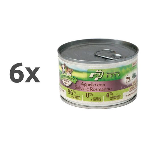 Professional Pets Mono - jagnjetina, žajbelj in rožmarin - 6 x 150 g