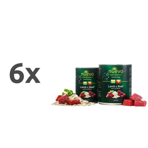 Nuevo Senior - jagnjetina in govedina - 6 x 400 g