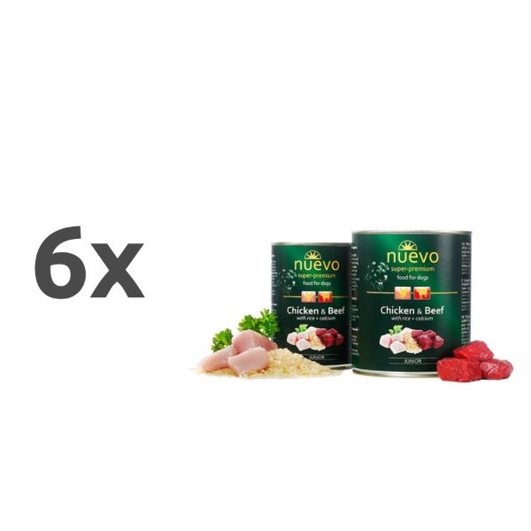 Nuevo Junior - piščanec in govedina - 6 x 400 g