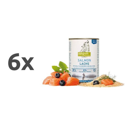 Isegrim River Adult – losos s prosom in borovnicami - 6 x 400 g