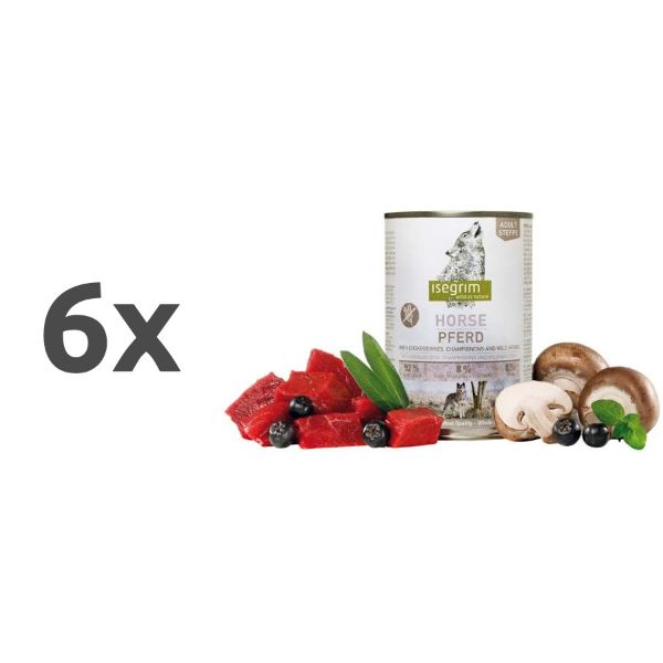 Isegrim Steppe Adult – konj z aronijo in šampinjoni - 6 x 400 g