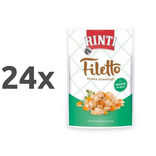 Rinti Filetto in Jelly - piščanec in zelenjava - 100 g - 24 x 100 g