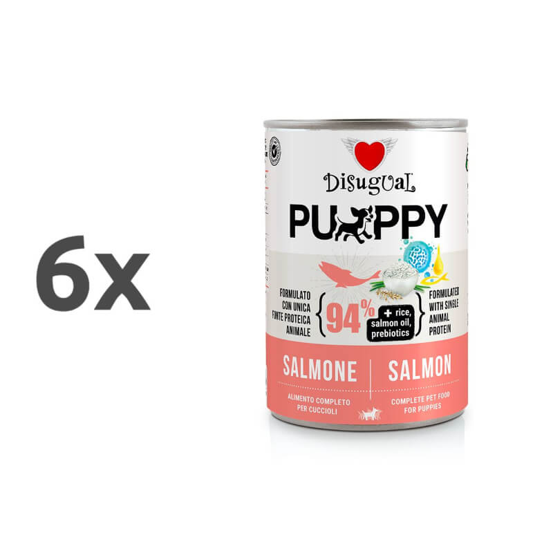 Disugual Mono Puppy - losos - 400 g - 6 x 400 g