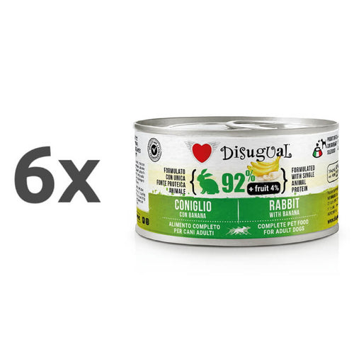 Disugual Fruit - zajec in banana - 6 x 150 g