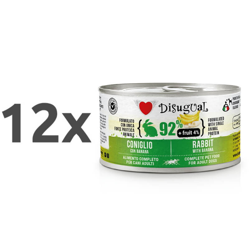 Disugual Fruit - zajec in banana - 12 x 150 g