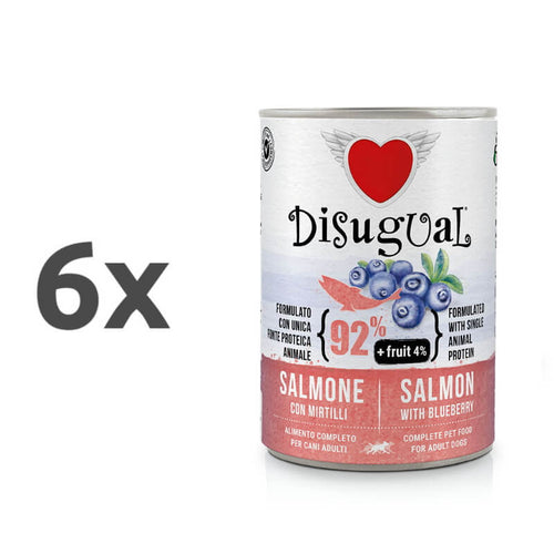 Disugual Fruit - losos in borovnica - 6 x 400 g