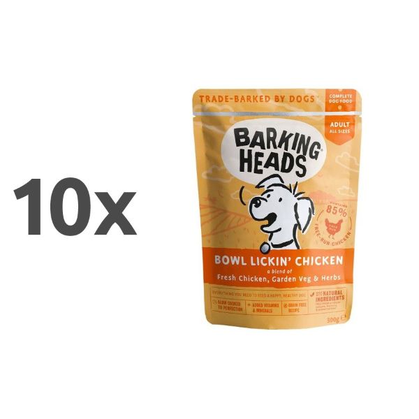 Barking Heads Bowl Lickin' Chicken - piščanec - 300 g - 10 x 300 g