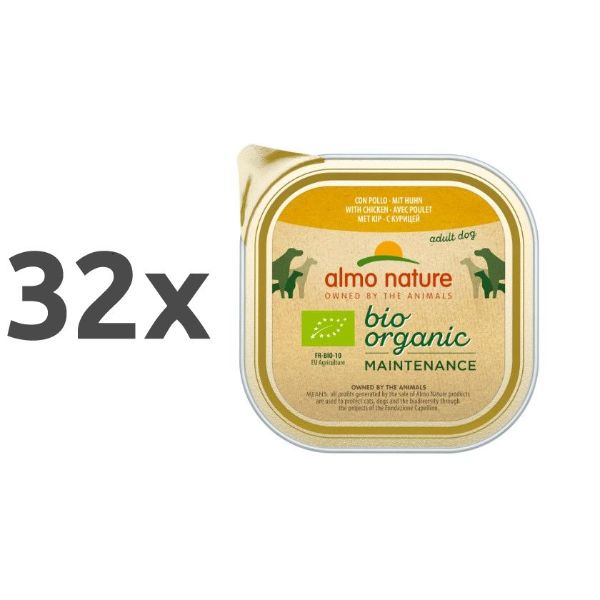 Almo Nature Bio Organic - piščanec - 32 x 100 g