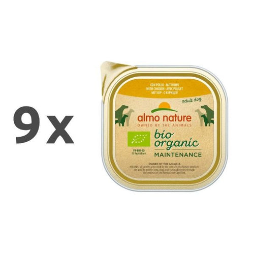 Almo Nature Bio Organic - piščanec - 9 x 300 g