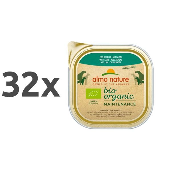 Almo Nature Bio Organic - jagnjetina - 32 x 100 g