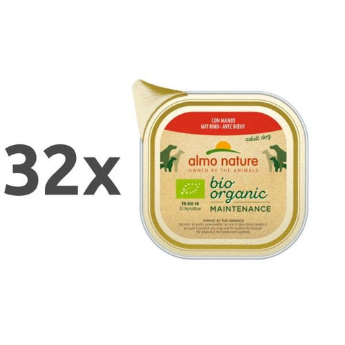 Almo Nature Bio Organic - govedina - 100 g - 32 x 100 g