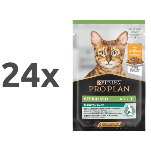 Pro Plan Sterilised Adult vrečka - piščanec - 85 g - 24 x 85 g