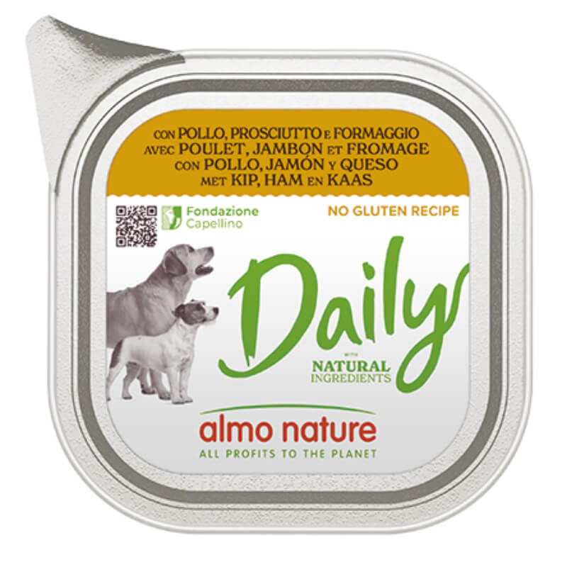Almo Nature Daily - piščanec, šunka in sir - 100 g - 100 g