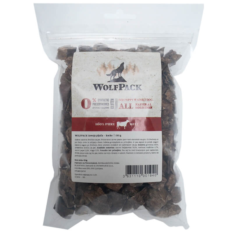 WolfPack goveja pljuča kocke - 150 g