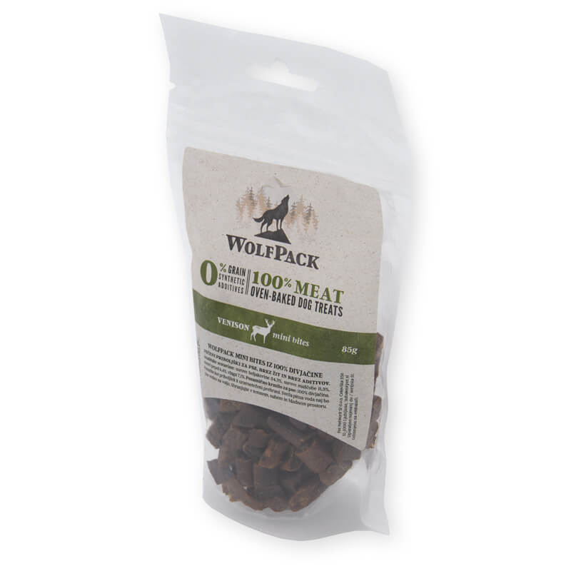 WolfPack priboljšek Mini Bites - divjačina - 85 g (2)
