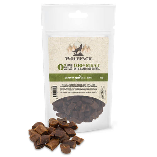 WolfPack priboljšek Mini Bites - divjačina - 85 g