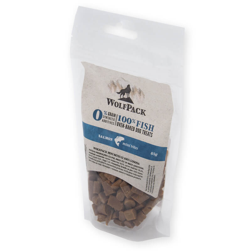 WolfPack priboljšek Mini Bites - losos - 85 g (2)