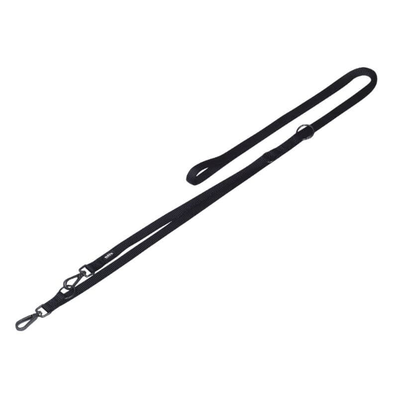 Nobby povodec trening Classic Comfort - črn - 300 cm - 15 mm