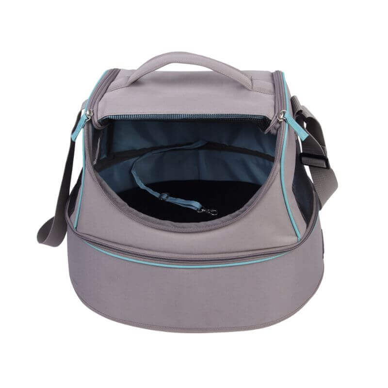 Nobby torba za živali 3 v 1 Happy Cat, siva - 44 x 32 x 32 cm (2)