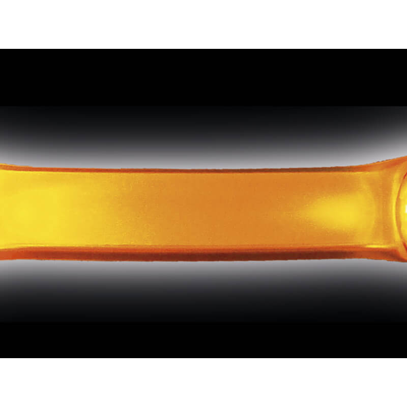 Nobby trak za ovratnico/povodec LED Flash, silikon - oranžna (2)