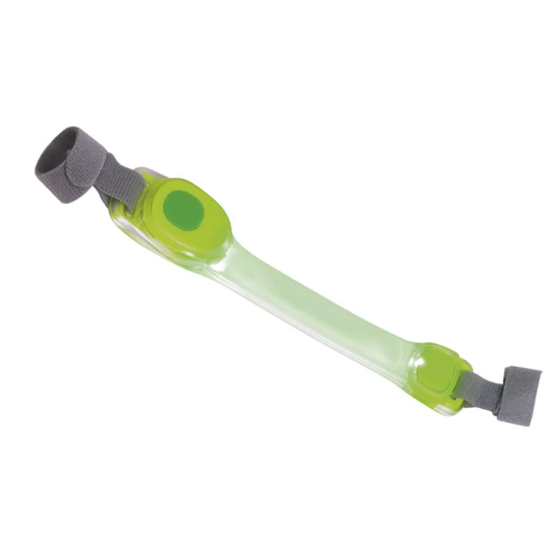 Nobby trak za ovratnico/povodec LED Flash, silikon - rumena