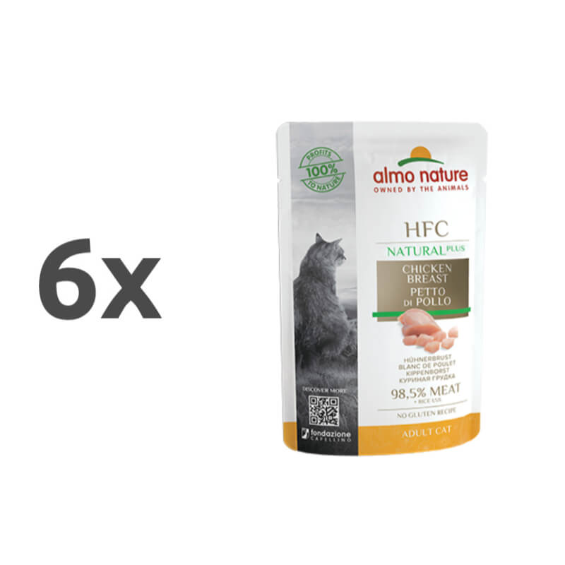 Almo Nature HFC Natural - piščančja prsa - 55 g - 6 x 55 g