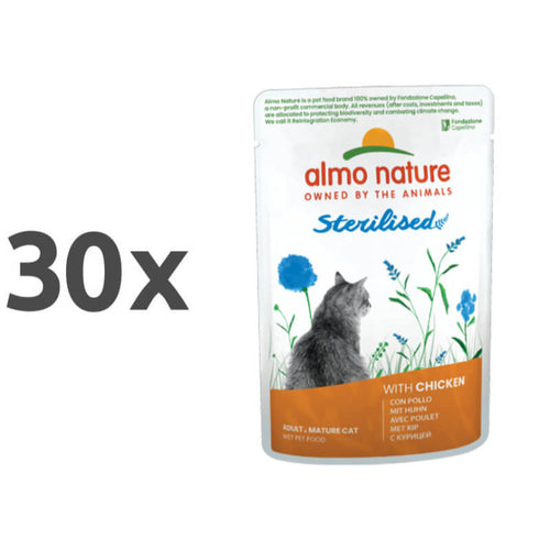 Almo Nature Holistic Sterilised - piščanec - 70 g - 30 x 70 g