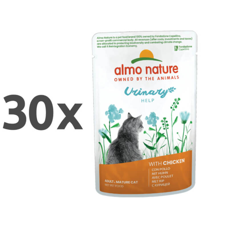 Almo Nature Holistic Urinary - piščanec - 70 g - 30 x 70 g
