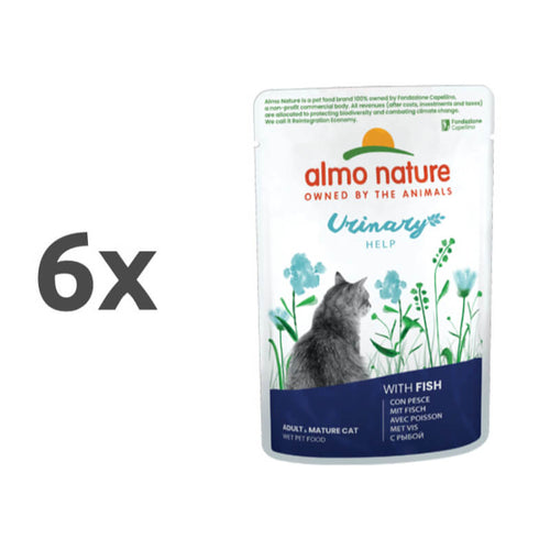 Almo Nature Holistic Urinary - riba - 70 g - 6 x 70 g