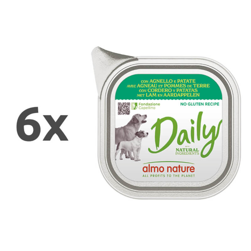 Almo Nature Daily - jagnjetina in krompir - 100 g - 6 x 100 g