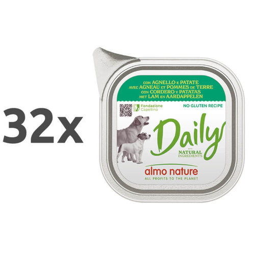 Almo Nature Daily - jagnjetina in krompir - 100 g - 32 x 100 g