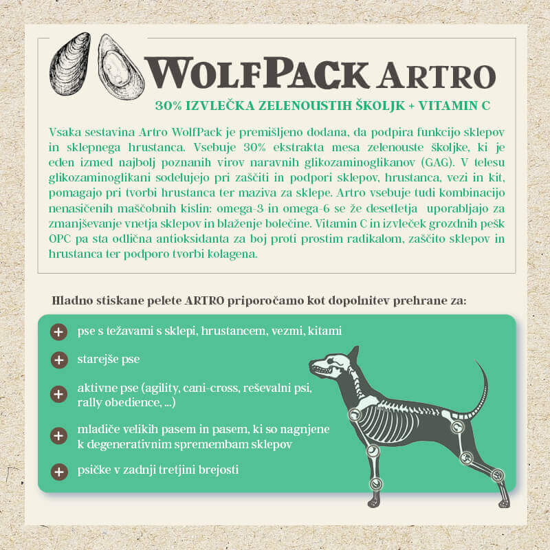 WolfPack Artro prehranski dodatek za sklepe - 675g (9)