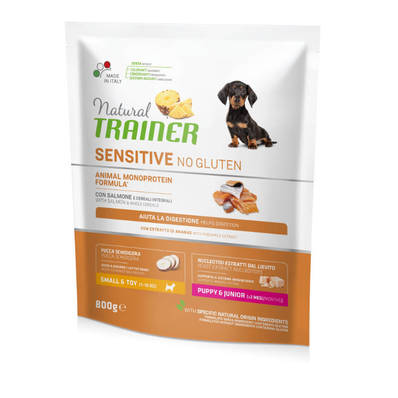 Natural Trainer Sensitive No Gluten Puppy & Junior Mini - losos - 800g