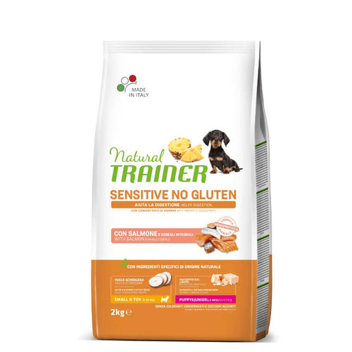 Natural Trainer Sensitive No Gluten Puppy & Junior Mini - losos - 2 kg