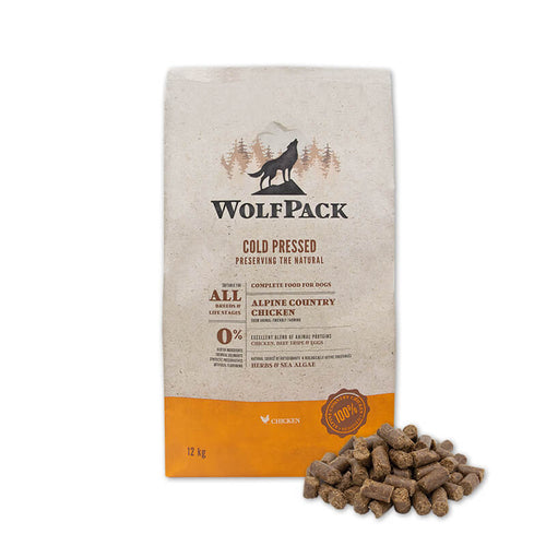 WolfPack hladno stiskana hrana - piščanec - 12 kg