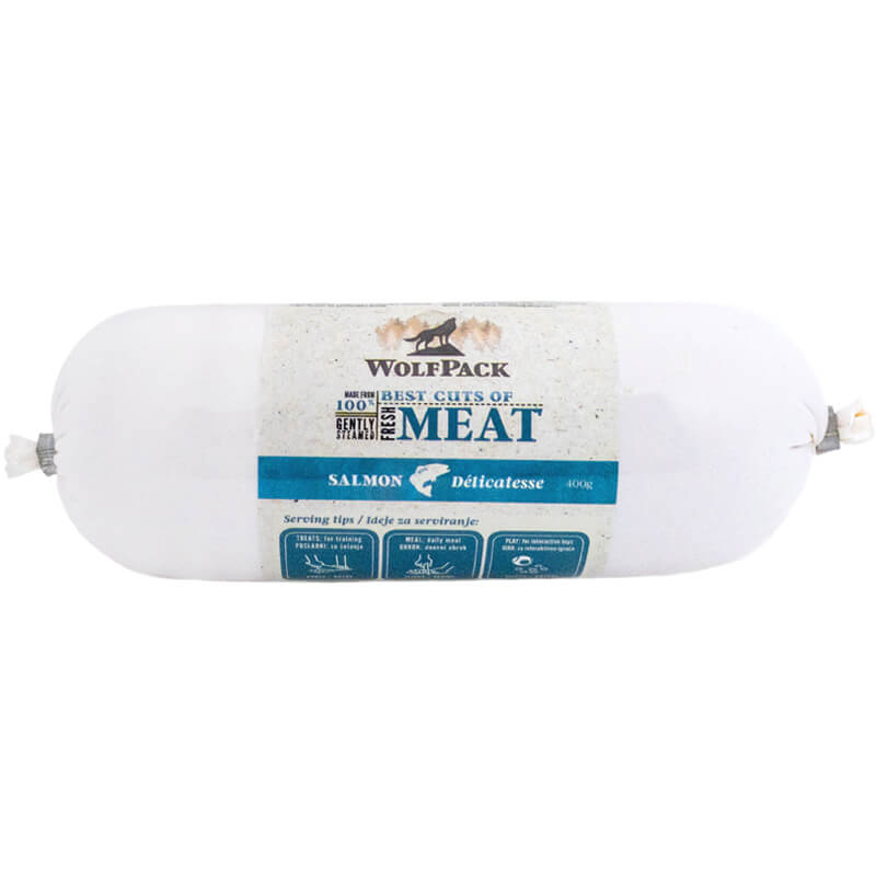 WolfPack Delicatesse mesna klobasa - losos - 400 g