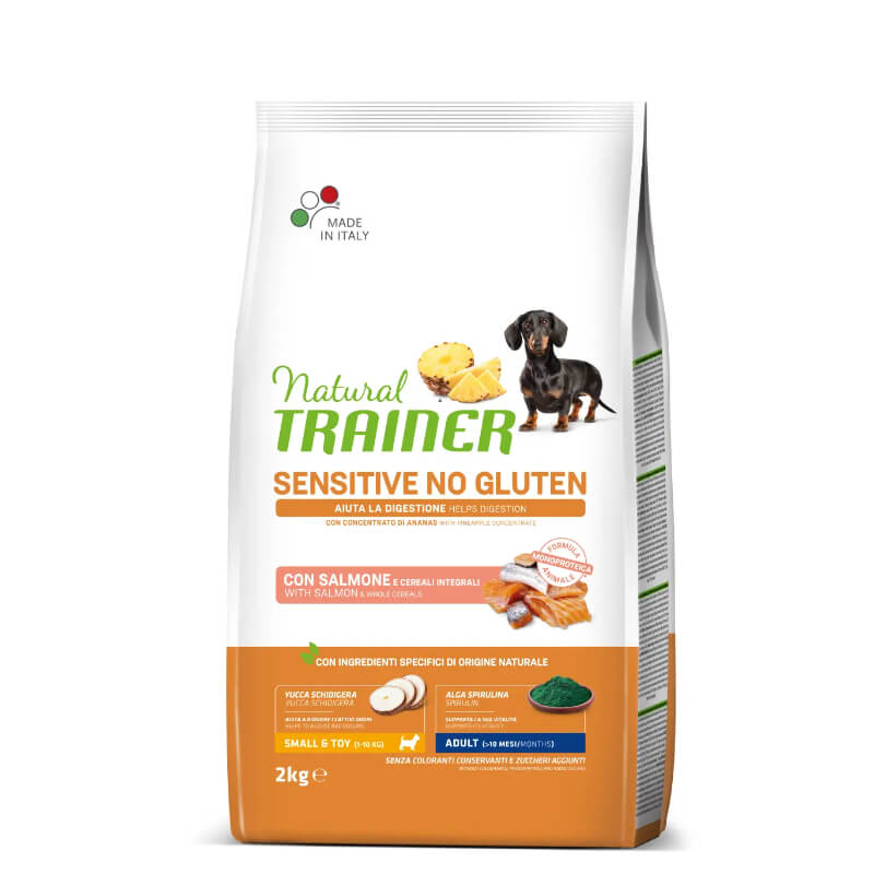 Natural Trainer Sensitive No Gluten Adult Mini - losos