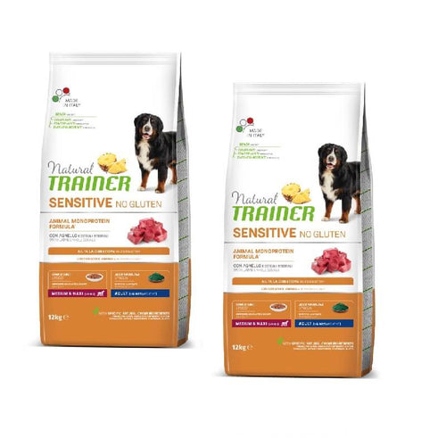 Natural Trainer Sensitive No Gluten Adult Medium/Maxi - ovca - 2 x 12 kg